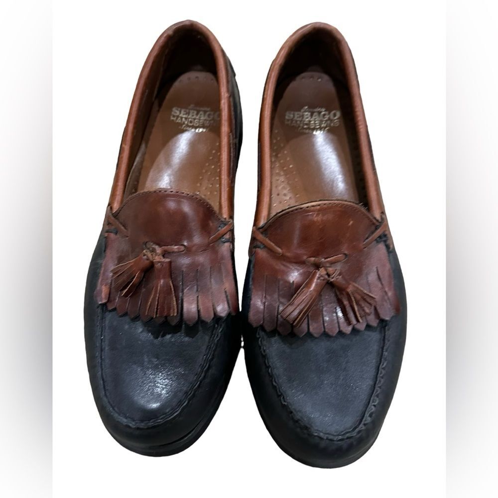 Sebago leather boat shoes size 9